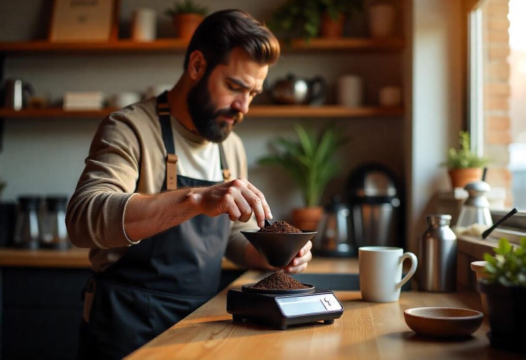 Proses Kalibrasi Kopi oleh Barista