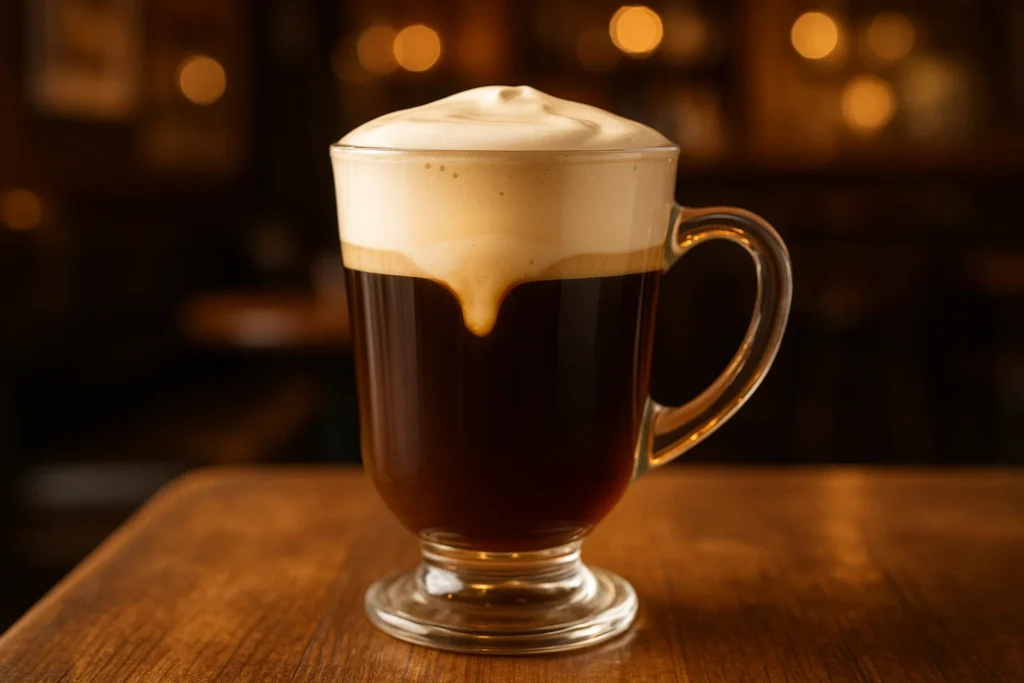 a Glass of Irish Coffee