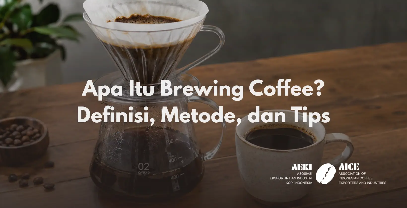 brewing coffee