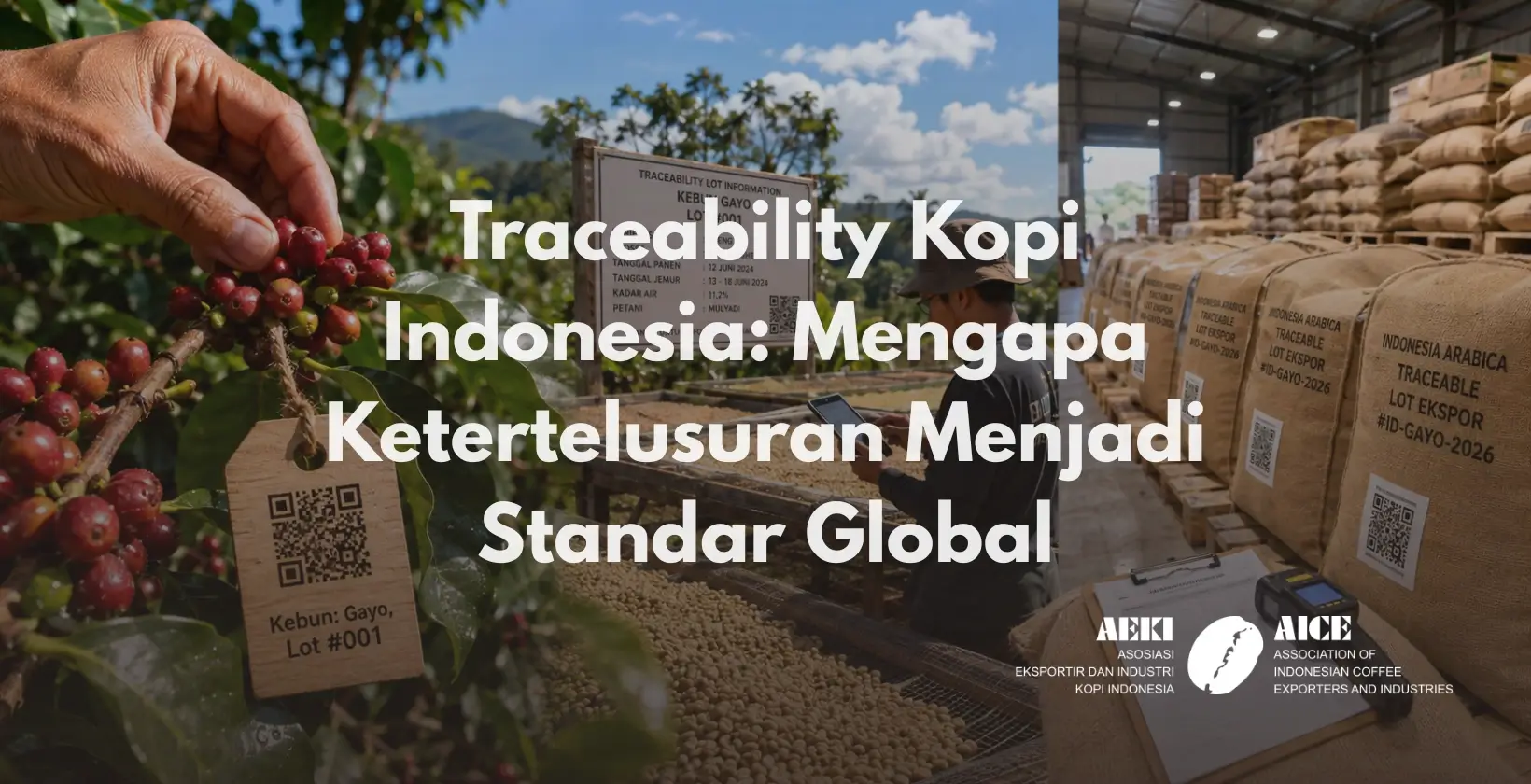 Traceability kopi Indonesia dari kebun hingga lot ekspor